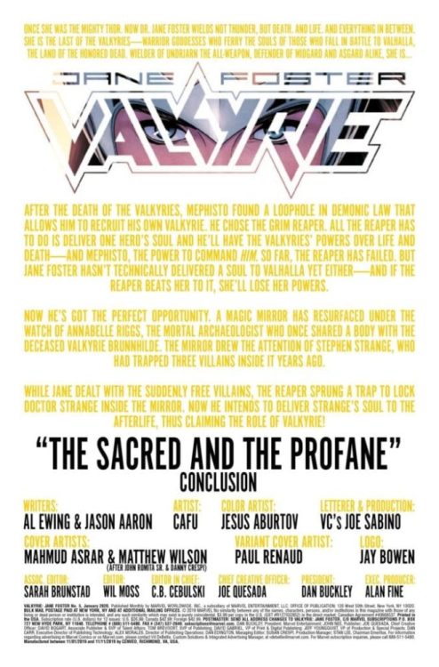 marvel comics exclusive preview valkyrie jane foster