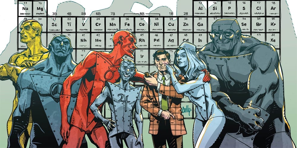 DC Comics Exclusive Preview METAL MEN 3 Monkeys Fighting Robots