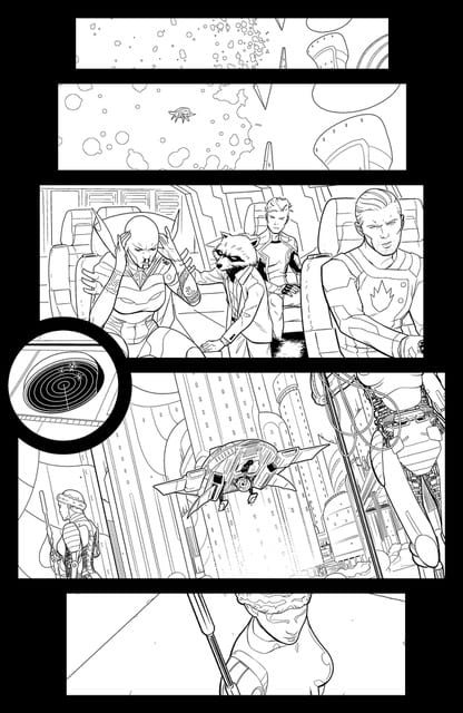 Juann Cabal Explains His Panel Structure For GUARDIANS OF THE GALAXY #1