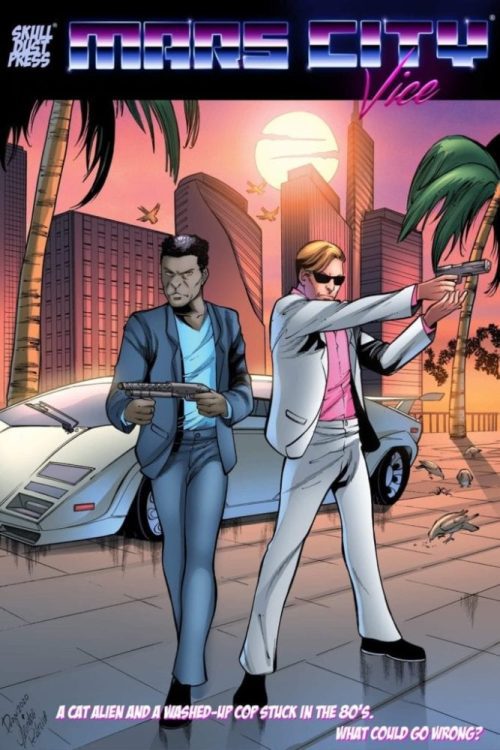 Alt Cover with Logo Mars City Vice by Craig Sawyer