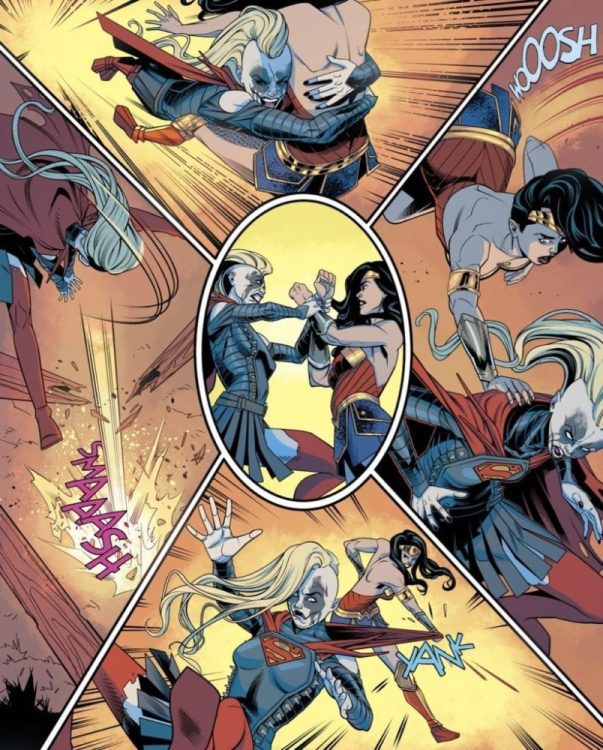 Supergirl #39 fight scene