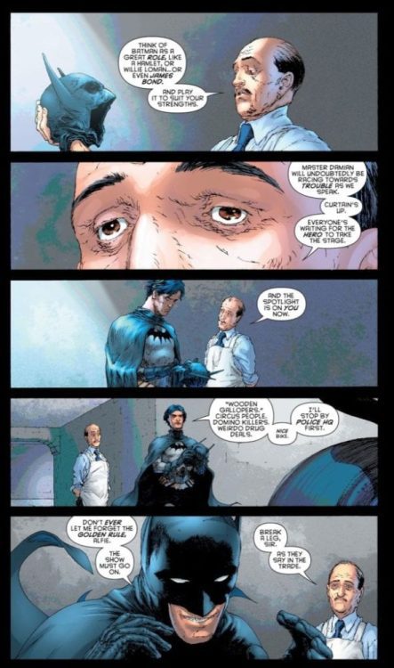 Batman and Robin #3 bats with alfred