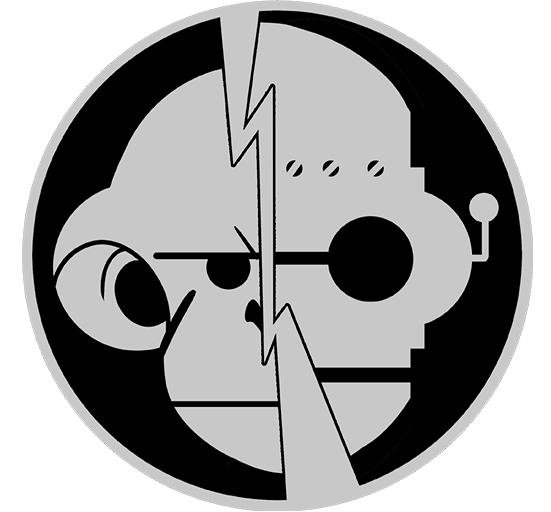 Black and Off White Flavicon