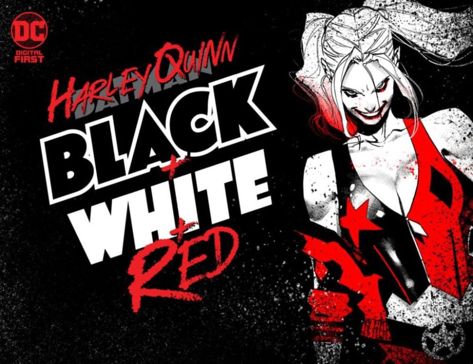 Harley Quinn Black White Red