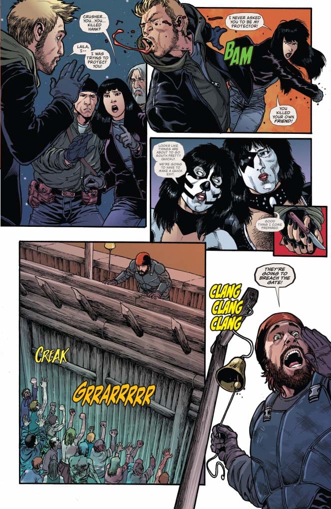 Kiss Zombies #5, lettering sample