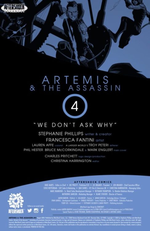 AfterShock Exclusive Preview: ARTEMIS & THE ASSASSIN #4