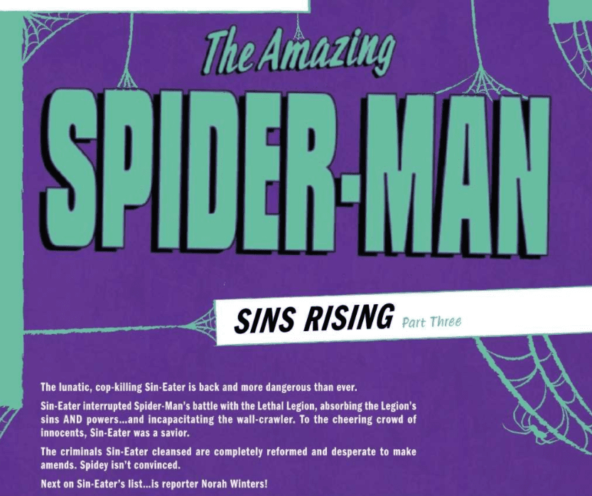 The Amazing Spider-Man #47 Opening Credits