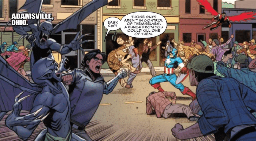 Captain America #22 Battle