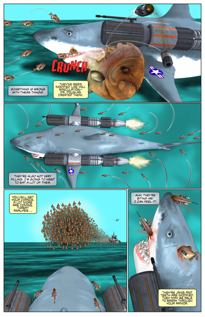 Shark of War #2 Page Sample