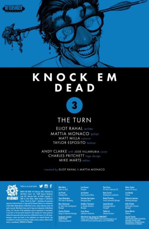 4-Page KNOCK ‘EM DEAD #3 Preview From AfterShock Comics