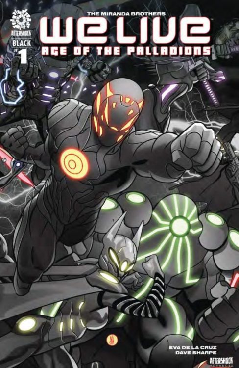 WLV2B1 COVER aftershock comics exclusive preview we live age of palladions black