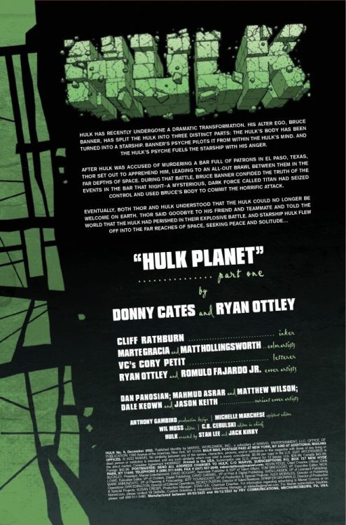HULK #9 - HULK PLANET!