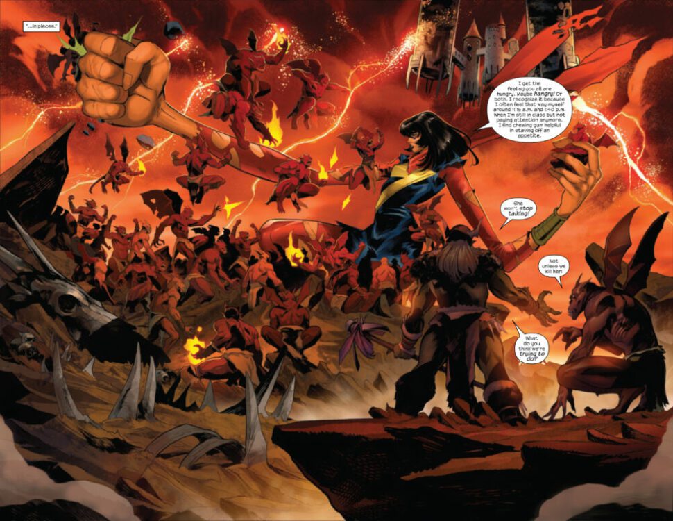 marvel comics exclusive preview dark web ms marvel