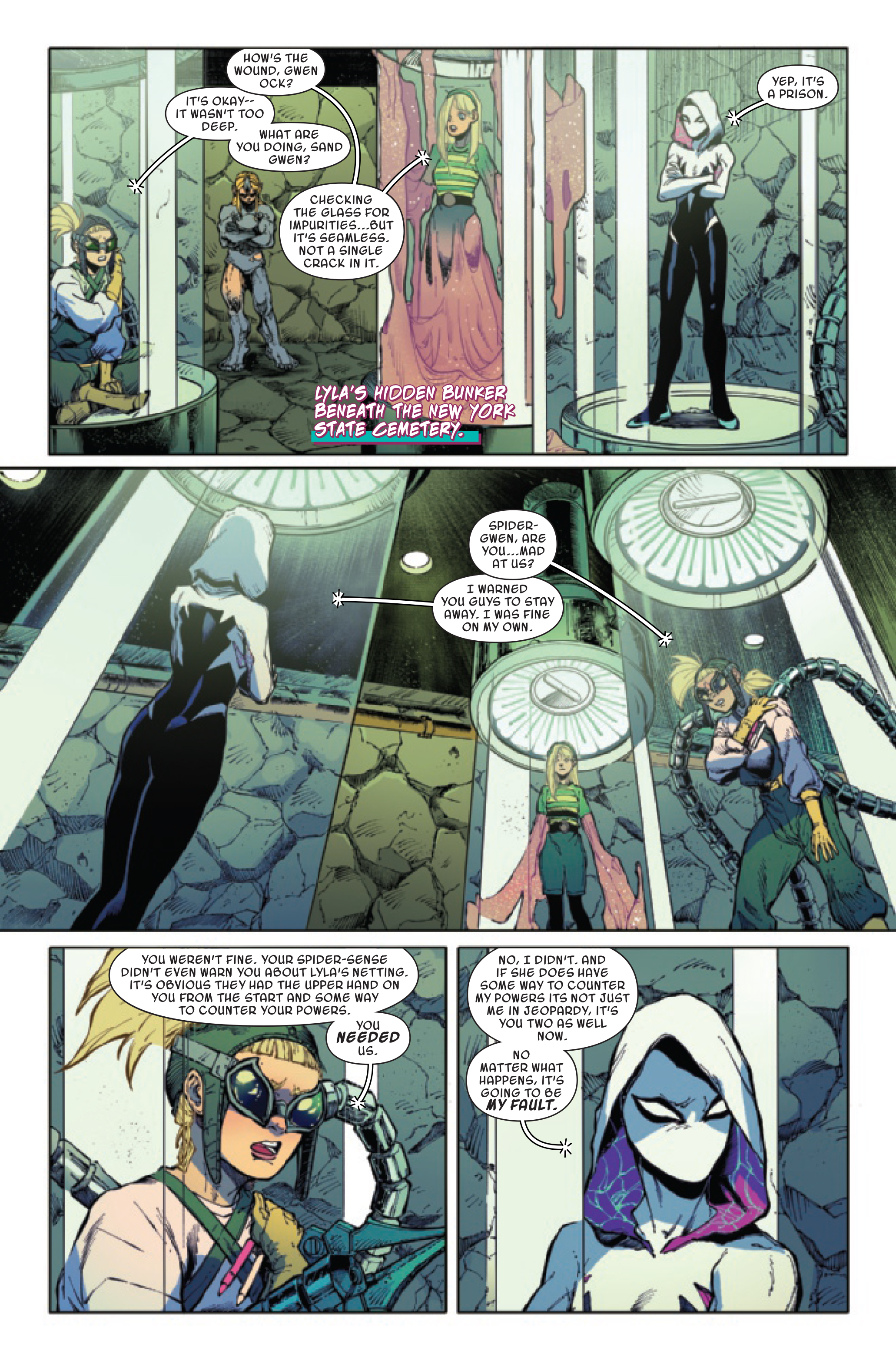 marvel comics exclusive preview spider-gwen shadows clones spider-man spider-verse