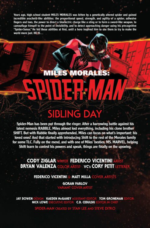marvel comics exclusive preview miles morales spider-man 20
