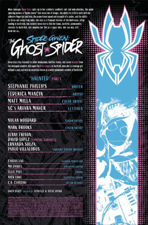marvel comics exclusive preview spider-gwen ghost spider gwen stacy spider-man