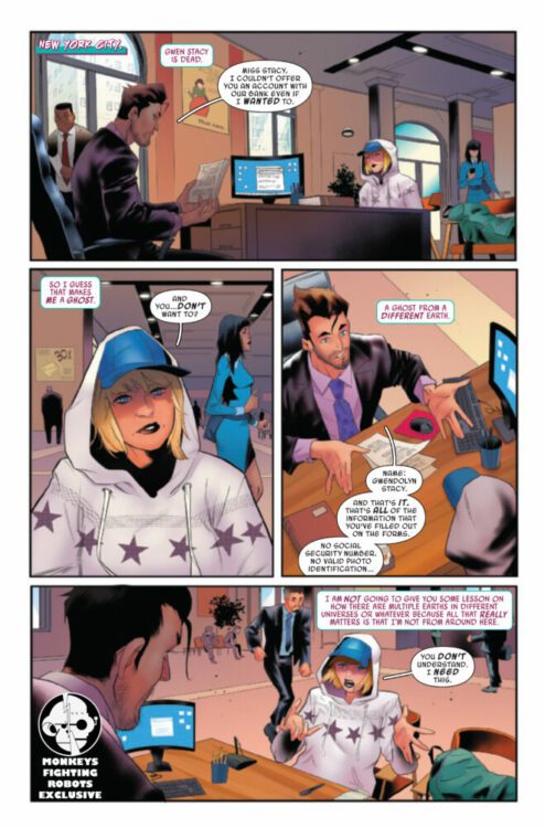 marvel comics exclusive preview spider-gwen ghost spider gwen stacy spider-man