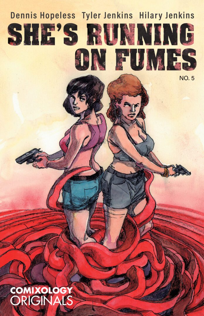 comixology originals exclusive preview she's running on fumes