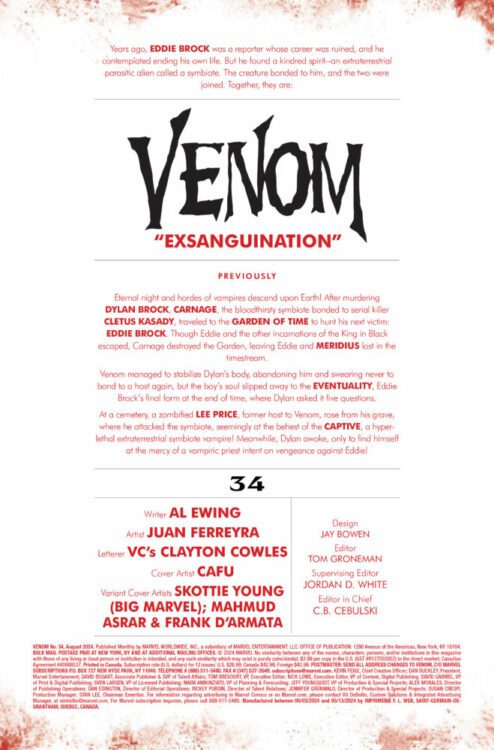 marvel comics exclusive preview venom blood hunt