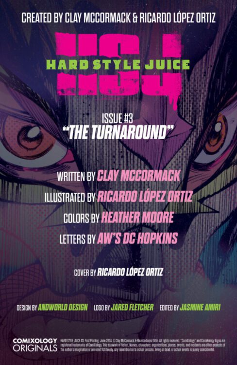 comixology originals exclusive preview hard style juice