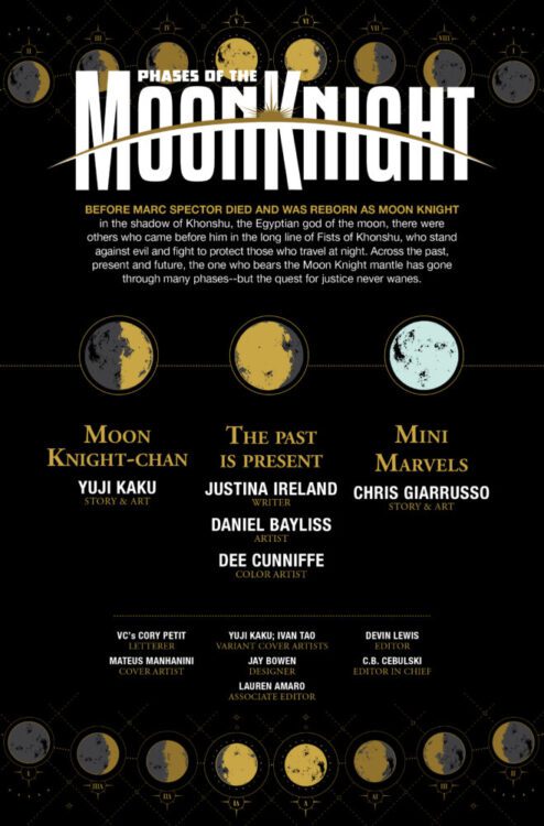 marvel comics exclusive preview phases of the moon knight