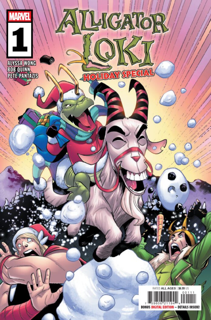 ALLIGATORLOKIHS2024001_Preview-1 marvel comics exclusive preview alligator loki holiday special