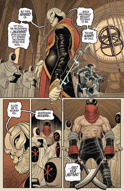 The cult leader sends someone to deal with Batman