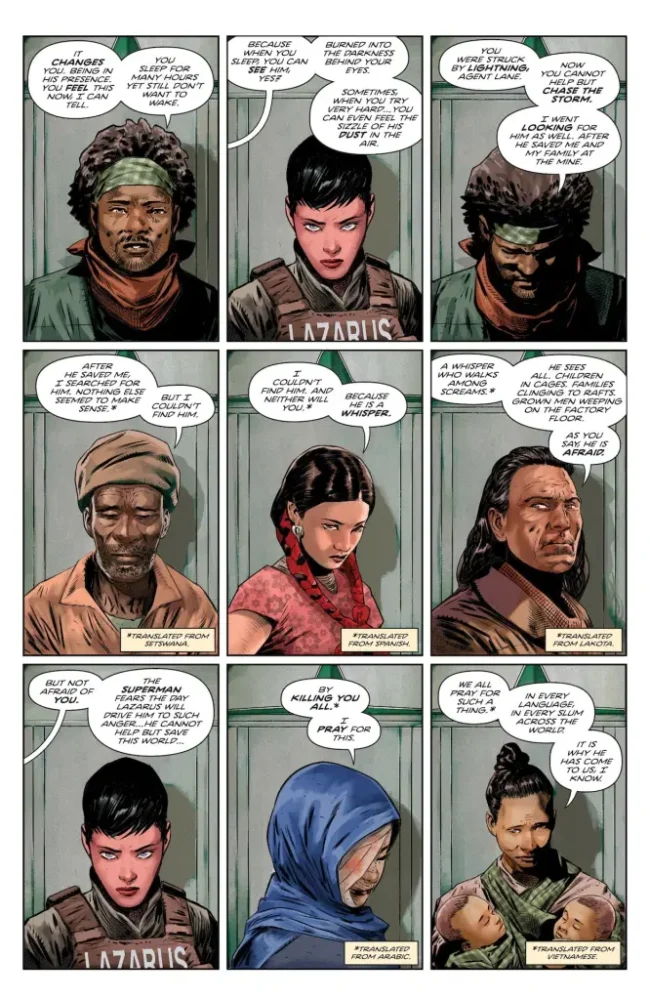 Lois once again talks to survivors