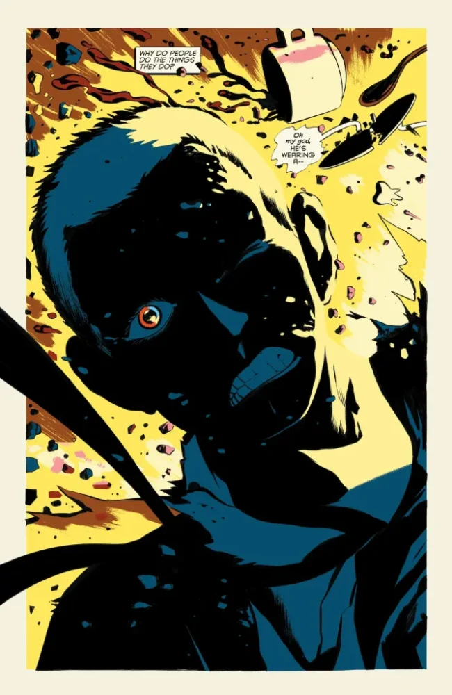 John Jones caught in a blast