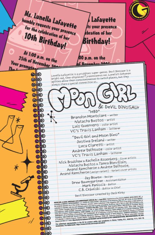 marvel comics exclusive preview moon girl devil dinosaur anniversary annual