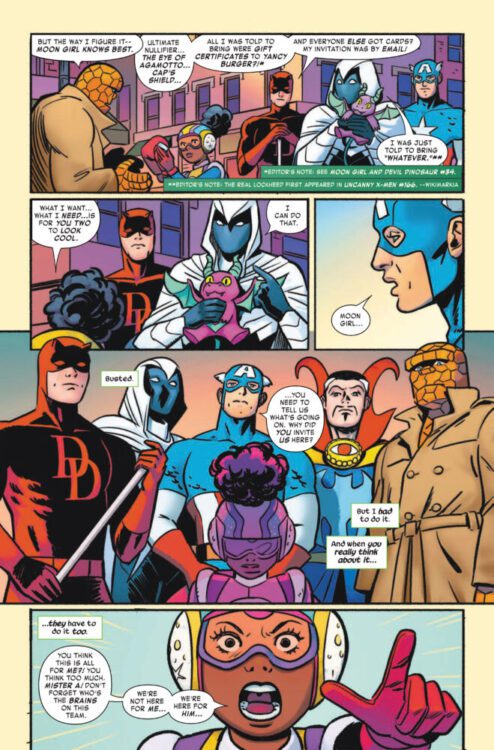 marvel comics exclusive preview moon girl devil dinosaur anniversary annual