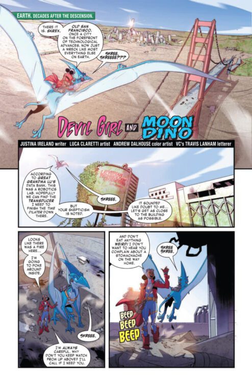 marvel comics exclusive preview moon girl devil dinosaur anniversary annual