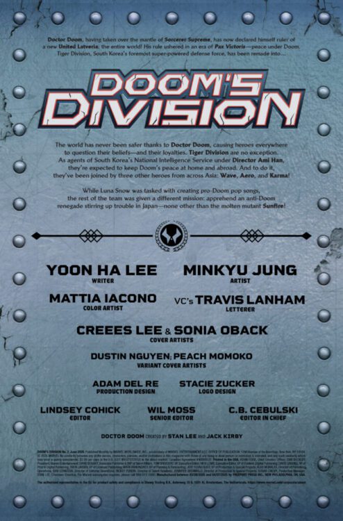 marvel comics exclusive preview one world under doctor doom doom's division