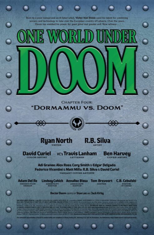 marvel comics exclusive preview one world under doctor doom dormammu