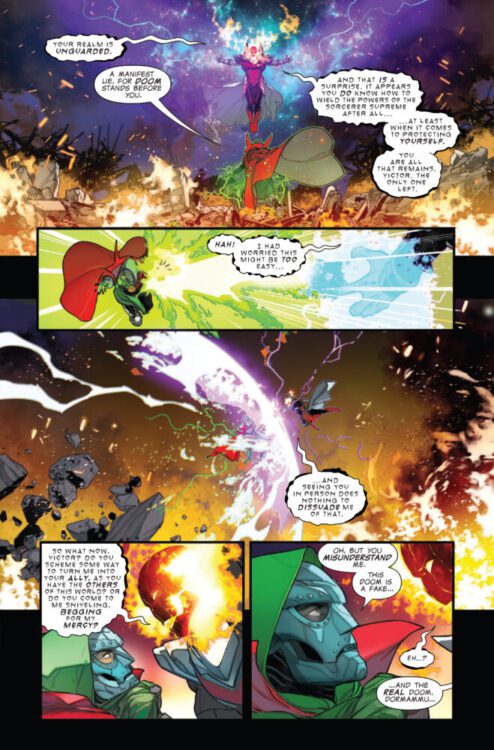 marvel comics exclusive preview one world under doctor doom dormammu