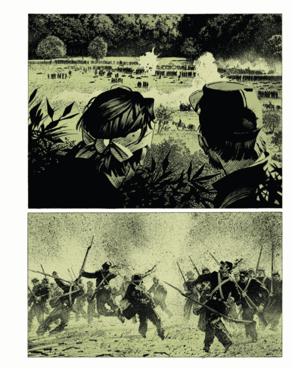 abrams comicarts comics graphic novel exclusive preview red badge of courage stephen crane steve cuzor