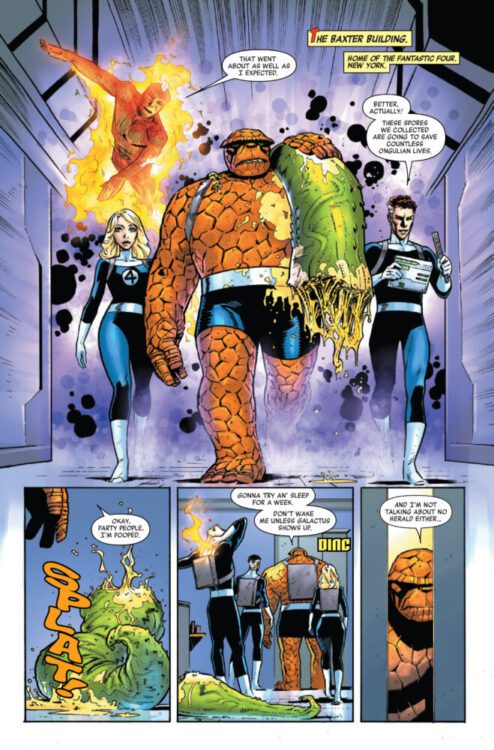 marvel comics exclusive preview the thing fantastic four