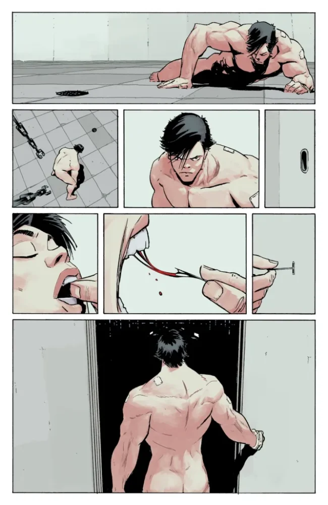 Bruce escapes his room.
