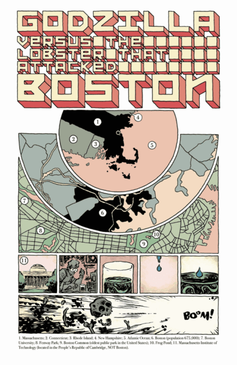 godzilla vs america-boston-godzilla versus the giant lobster that attacked boston