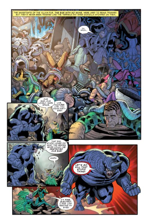 marvel comics exclusive preview godzilla destroys the marvel universe