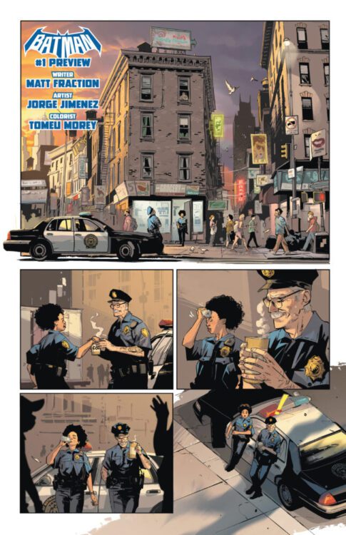 Gordon and Espinoza get coffee.