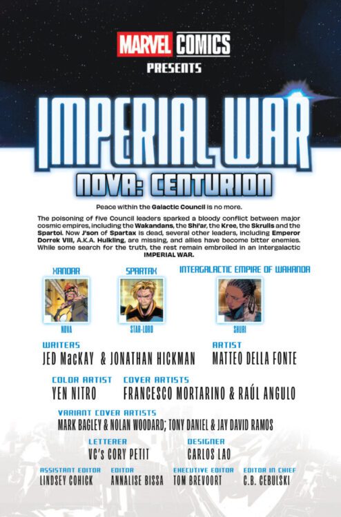 marvel comics exclusive preview imperial war nova centurion richard rider