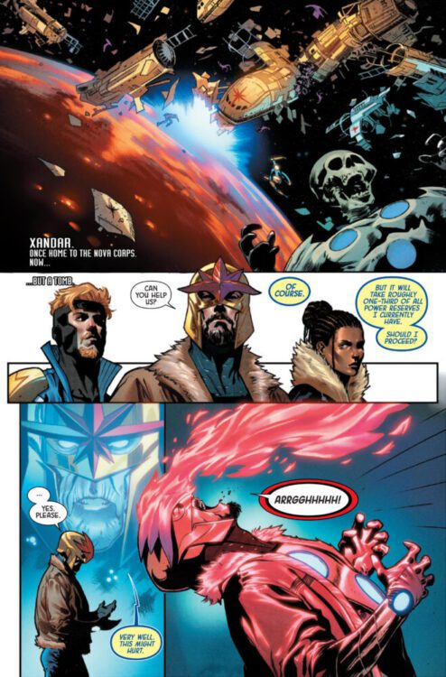 marvel comics exclusive preview imperial war nova centurion richard rider