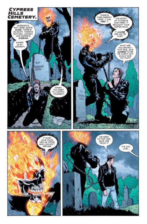 marvel comics exclusive preview spirits of violence ghost rider