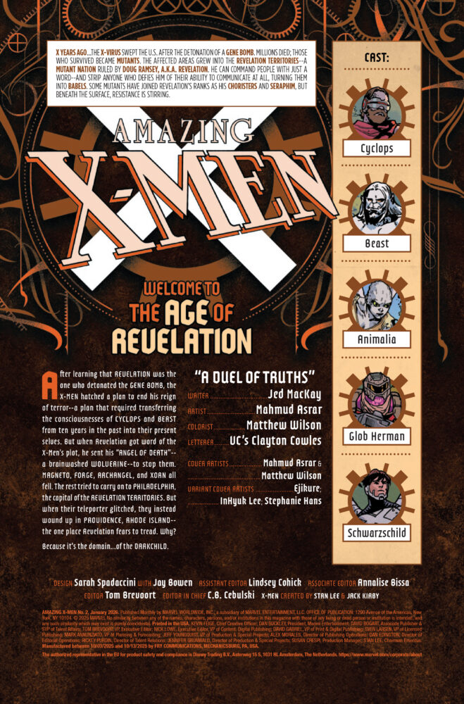 marvel comics exclusive preview amazing x-men