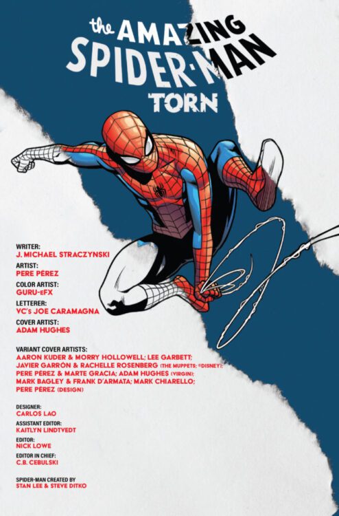 marvel comics exclusive preview amazing spider-man torn