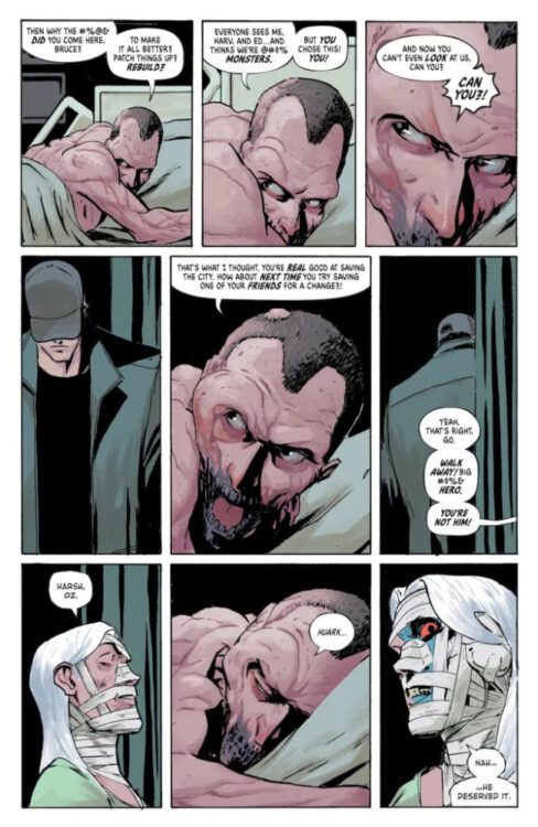 Bruce's friends tell him to leave.