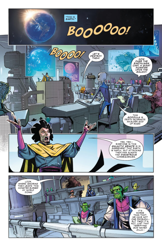 marvel comics exclusive preview godzilla infinity roar