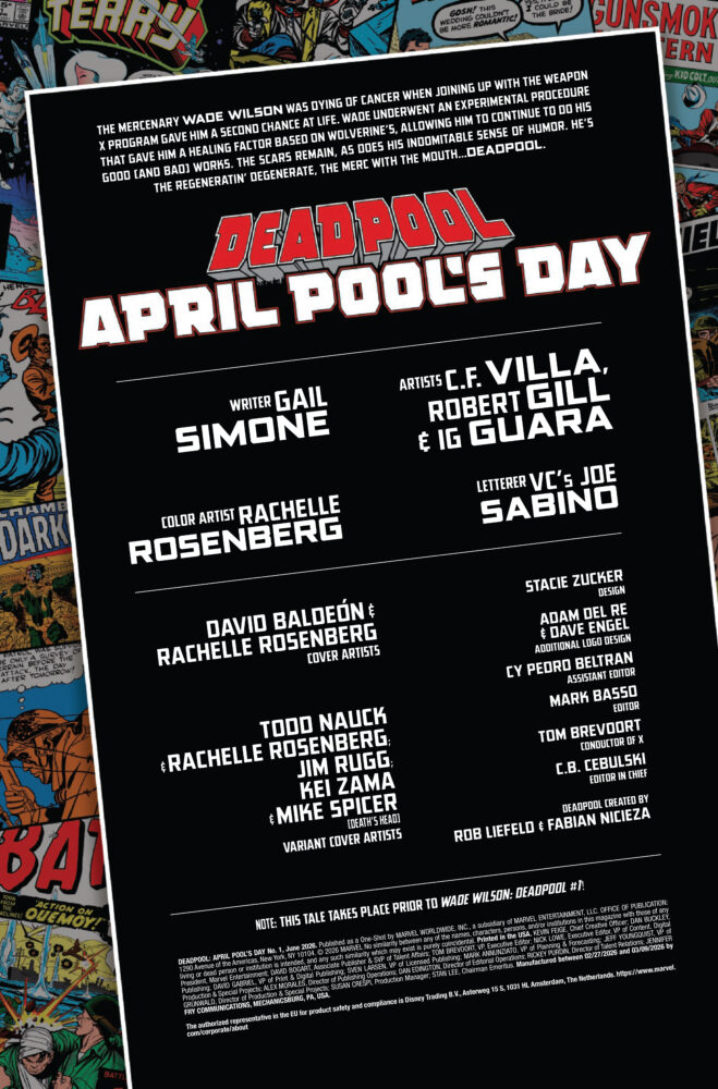 marvel comics exclusive preview deadpool april pool's day
