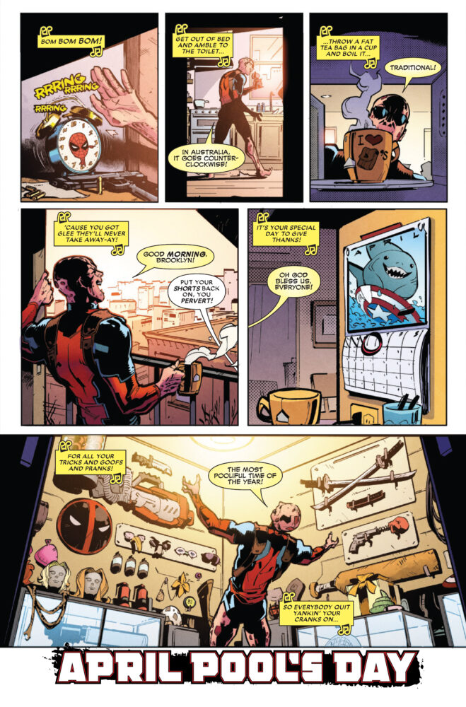 marvel comics exclusive preview deadpool april pool's day